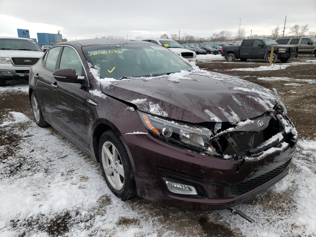 Photo 1 from auction – 2014 KIA OPTIMA LX with VIN 5XXGM4A78EG296753