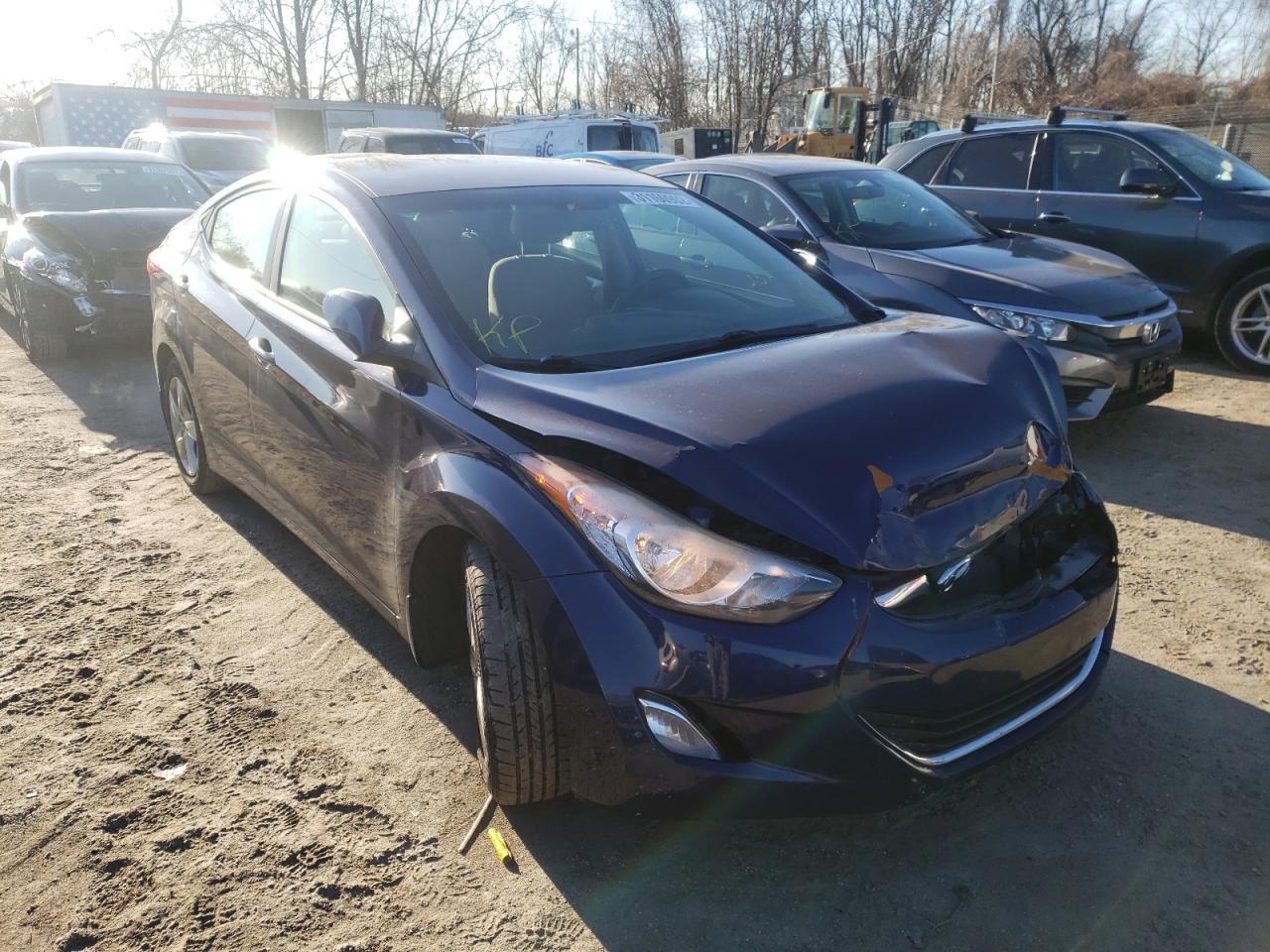 HYUNDAI ELANTRA GL 2013 with VIN 5NPDH4AE4DH378164 - Photo from auction