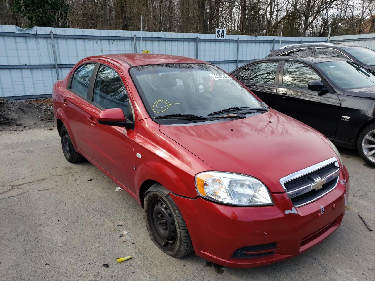 CHEVROLET AVEO 2007 with VIN KL1TD56657B173318 - Photo from auction