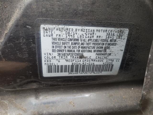 Photo 10 from auction – 2014 NISSAN SENTRA S with VIN 3N1AB7AP2EY296559