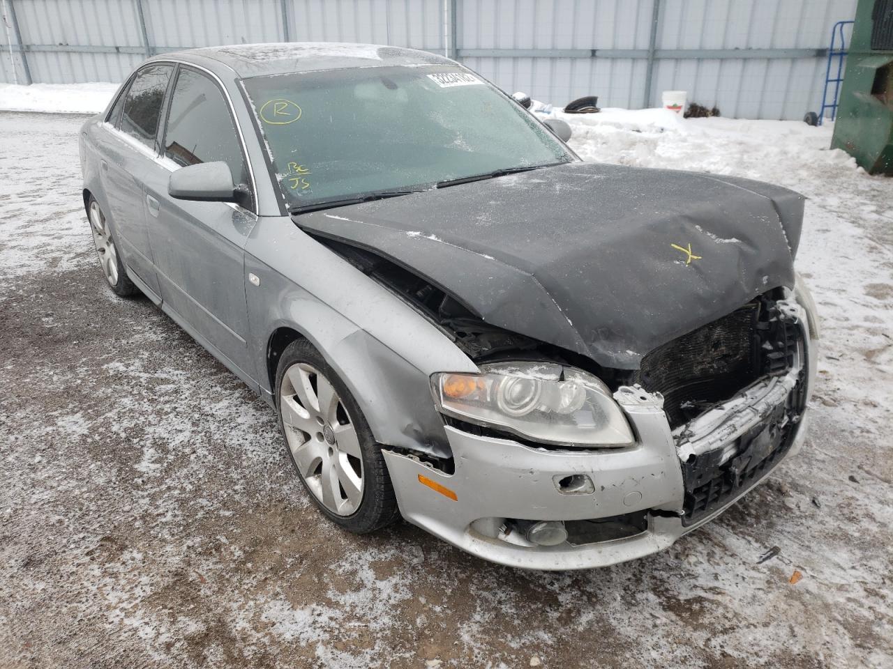 AUDI A4 S-LINE 2008 with VIN WAUEF68E18A085456 - Photo from auction