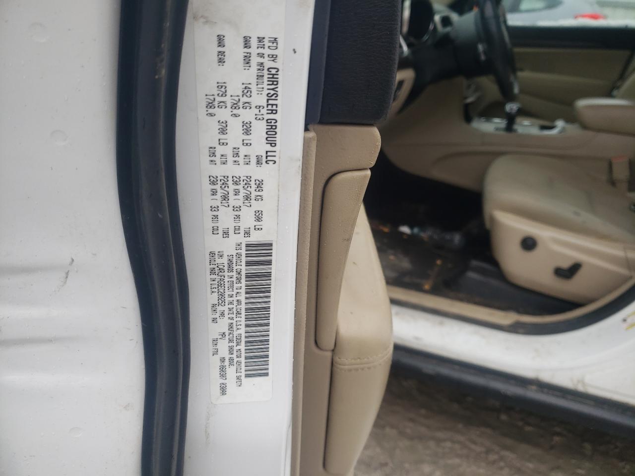 Photo 10 from auction – 2015 JEEP GRAND CHER with VIN 1C4RJFAG2FC731605