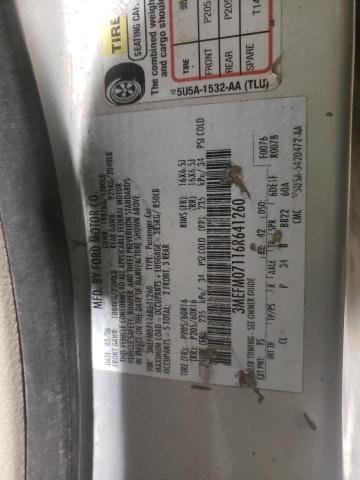 Photo 10 from auction – 2006 MERCURY MILAN with VIN 3MEFM07116R641260