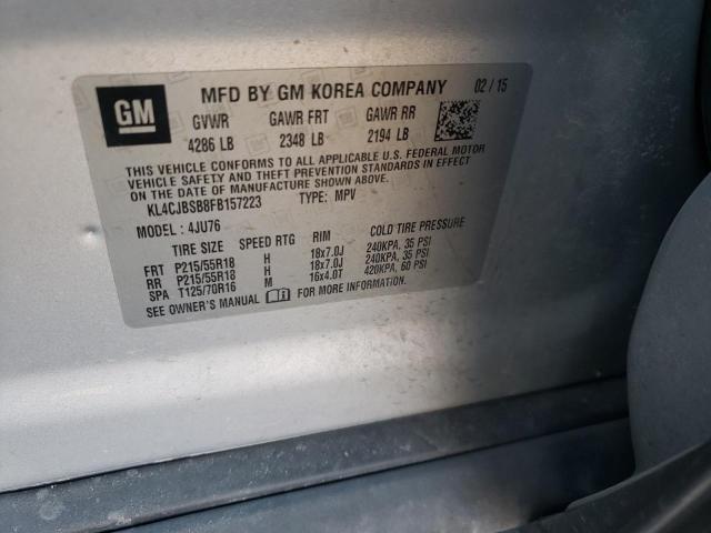 Photo 10 from auction – 2015 BUICK ENCORE CON with VIN KL4CJBSB8FB157223