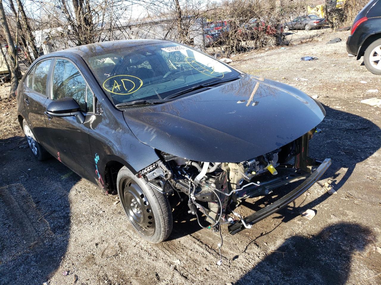 TOYOTA COROLLA LE 2021 with VIN 5YFEPMAE9MP251078 - Photo from auction