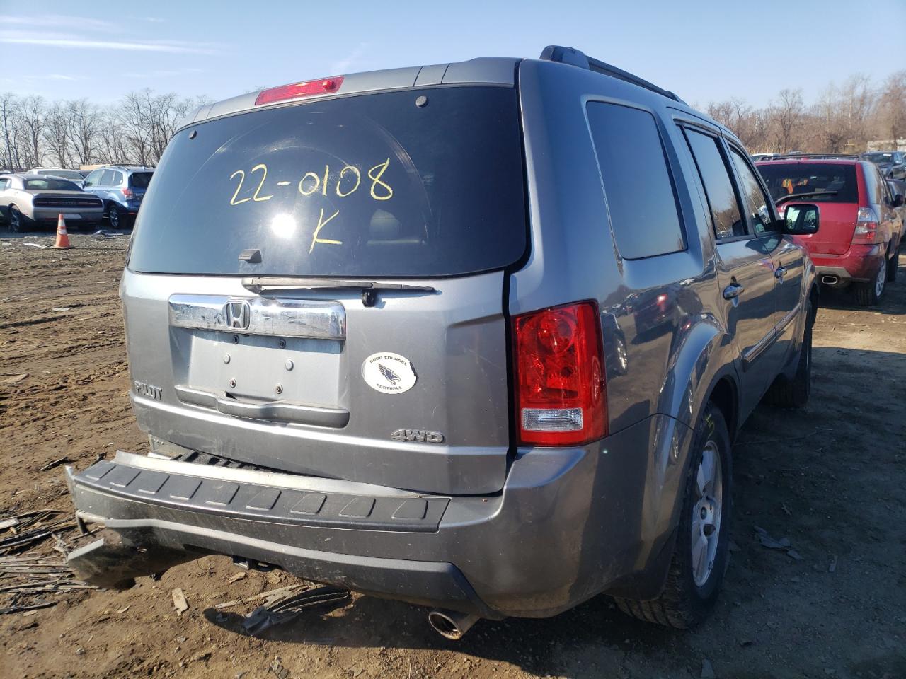 Photo 4 from auction – 2009 HONDA PILOT EXL with VIN 5FNYF48509B042160