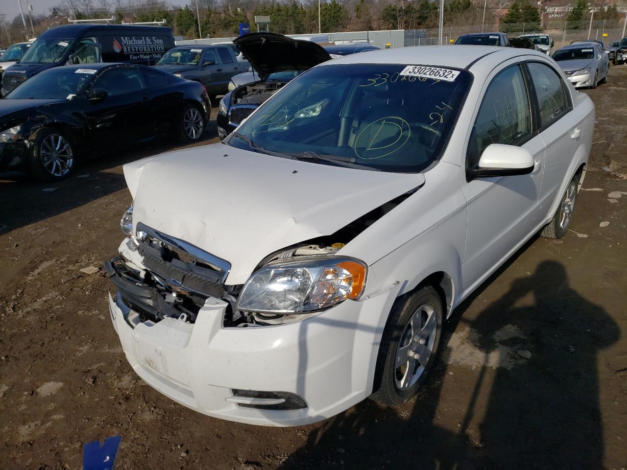 Photo 2 from auction – 2011 CHEVROLET AVEO LS with VIN KL1TD5DE6BB130805