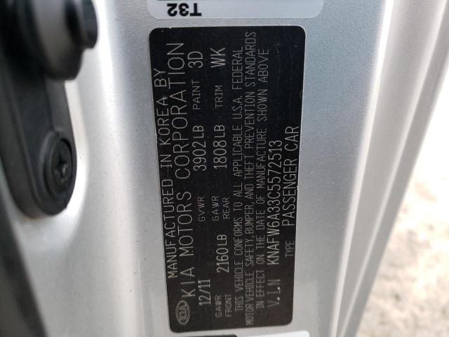Photo 10 from auction – 2012 KIA FORTE SX with VIN KNAFW6A33C5572513