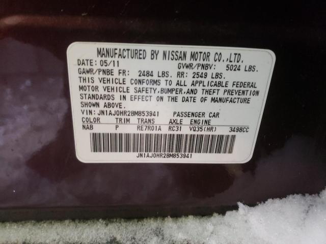 Photo 10 from auction – 2011 INFINITI EX35 BASE with VIN JN1AJ0HR2BM853941