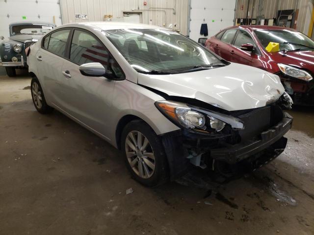 KIA FORTE LX 2014 with VIN KNAFX4A64E5056711 - Photo from auction