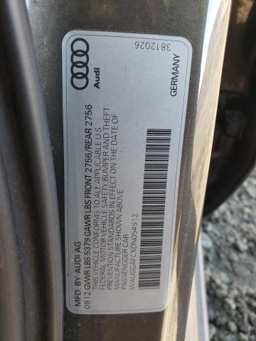 Photo 10 from auction – 2013 AUDI A6 PREMIUM with VIN WAUGGAFCXDN054512