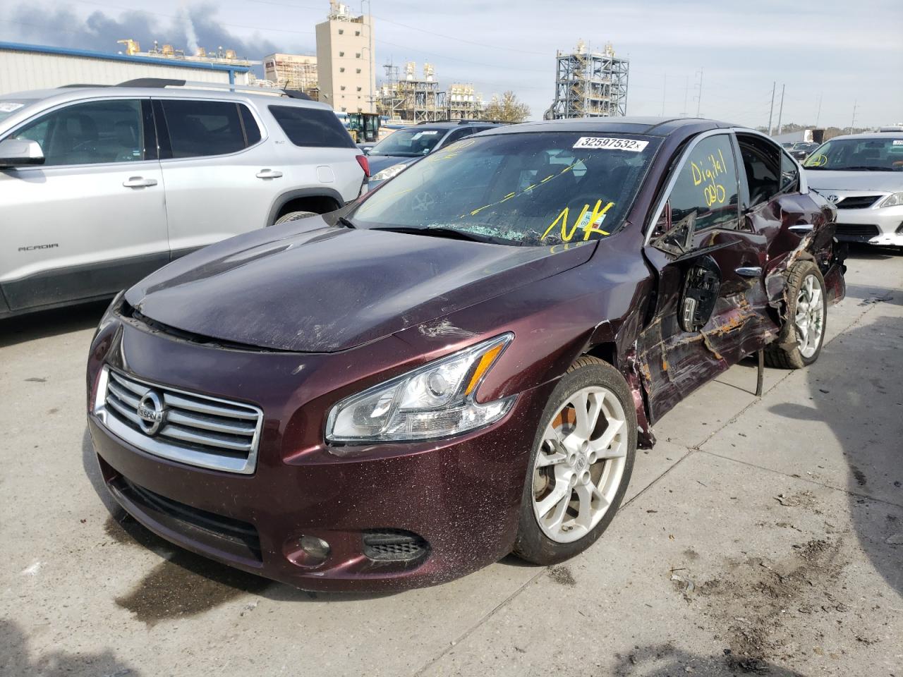 Photo 2 from auction – 2014 NISSAN MAXIMA S with VIN 1N4AA5AP1EC455249