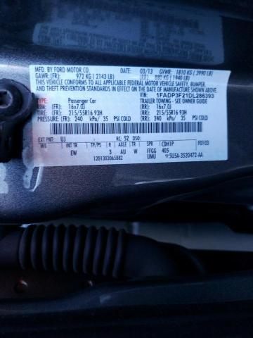 Photo 10 from auction – 2013 FORD FOCUS SE with VIN 1FADP3F21DL286393