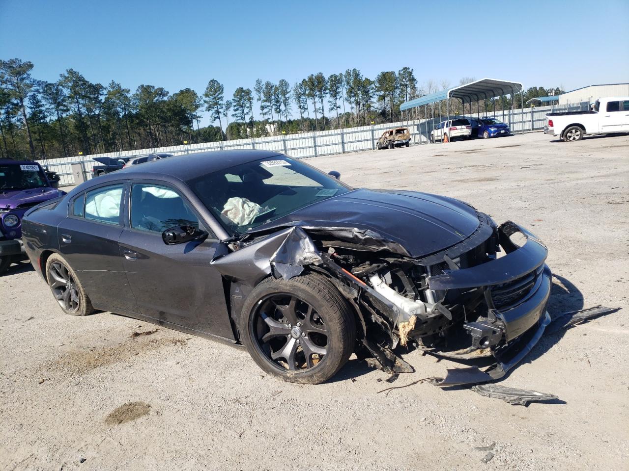 DODGE CHARGER R/ 2018 with VIN 2C3CDXCT3JH187526 - Photo from auction