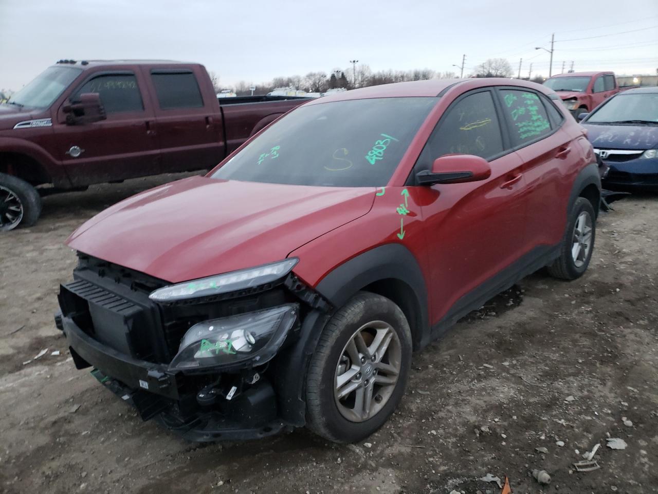 Photo 2 from auction – 2022 HYUNDAI KONA SEL with VIN KM8K2CAB3NU794797