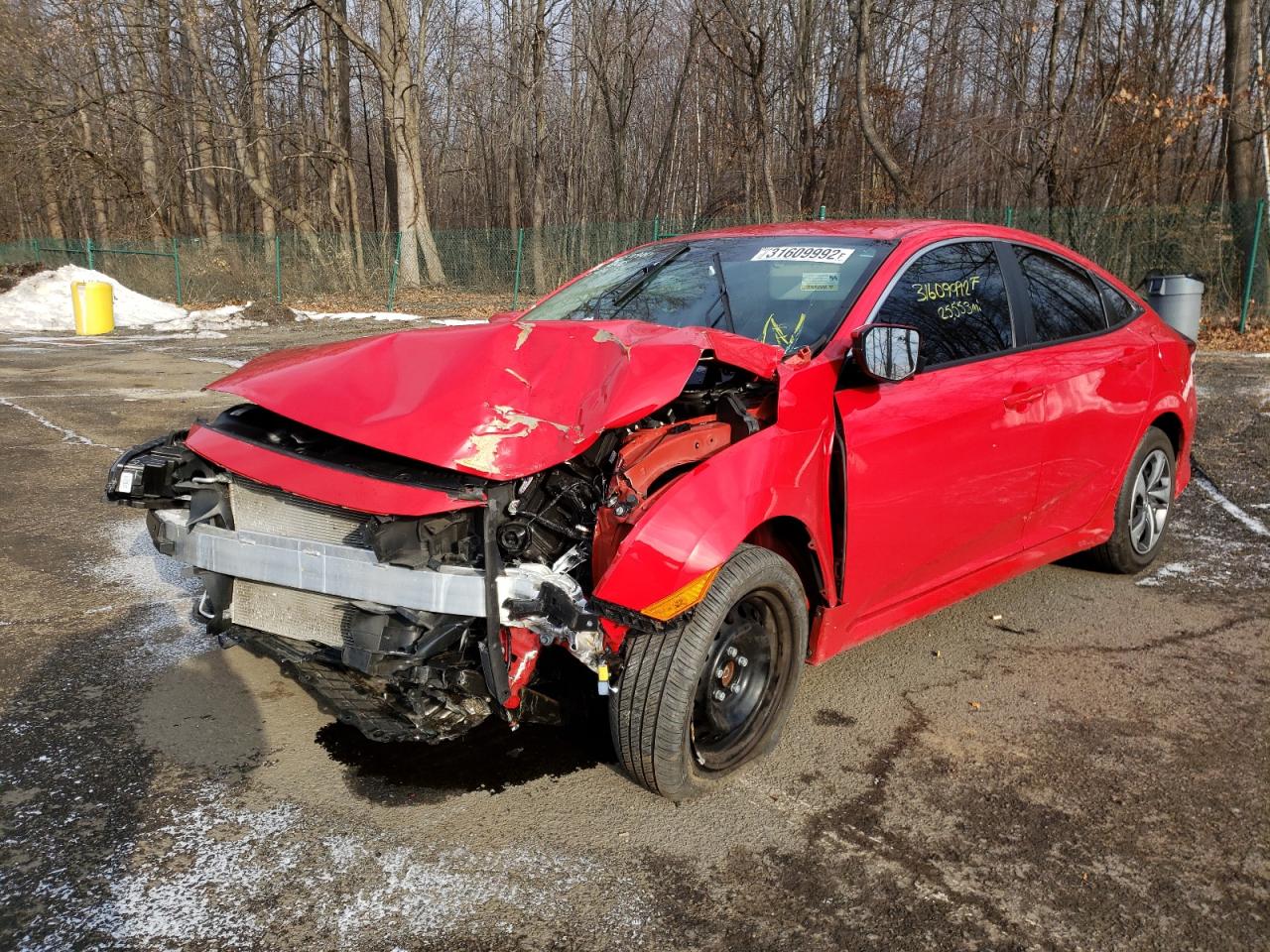 Photo 2 from auction – 2019 HONDA CIVIC LX with VIN 2HGFC2F69KH586304