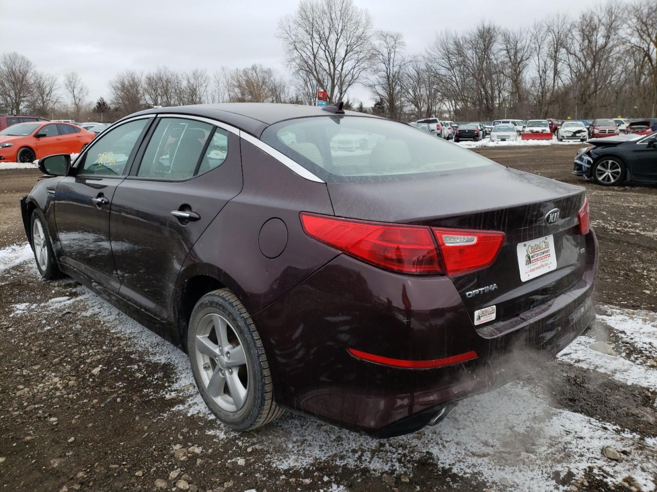 Photo 3 from auction – 2014 KIA OPTIMA LX with VIN 5XXGM4A78EG296753