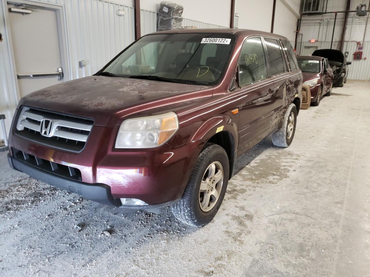 Photo 2 from auction – 2007 HONDA PILOT EXL with VIN 5FNYF28607B044212
