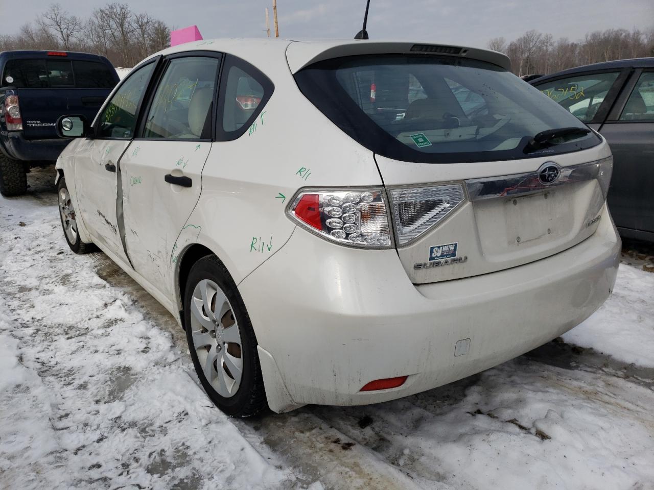 Photo 3 from auction – 2008 SUBARU IMPREZA 2. with VIN JF1GH61658H837388