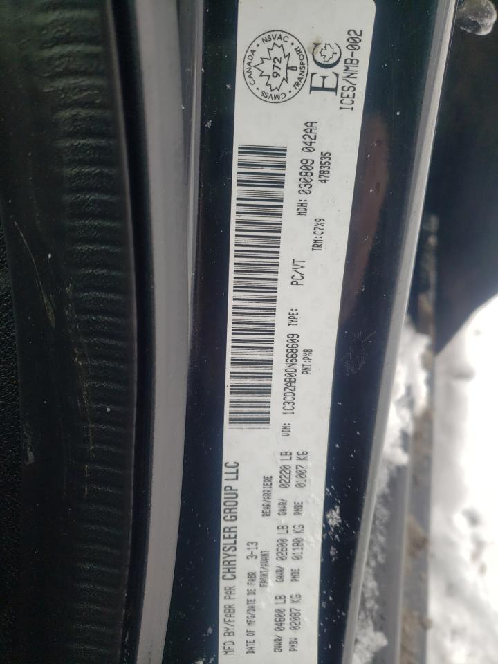 Photo 10 from auction – 2013 DODGE AVENGER SE with VIN 1C3CDZAB0DN668609