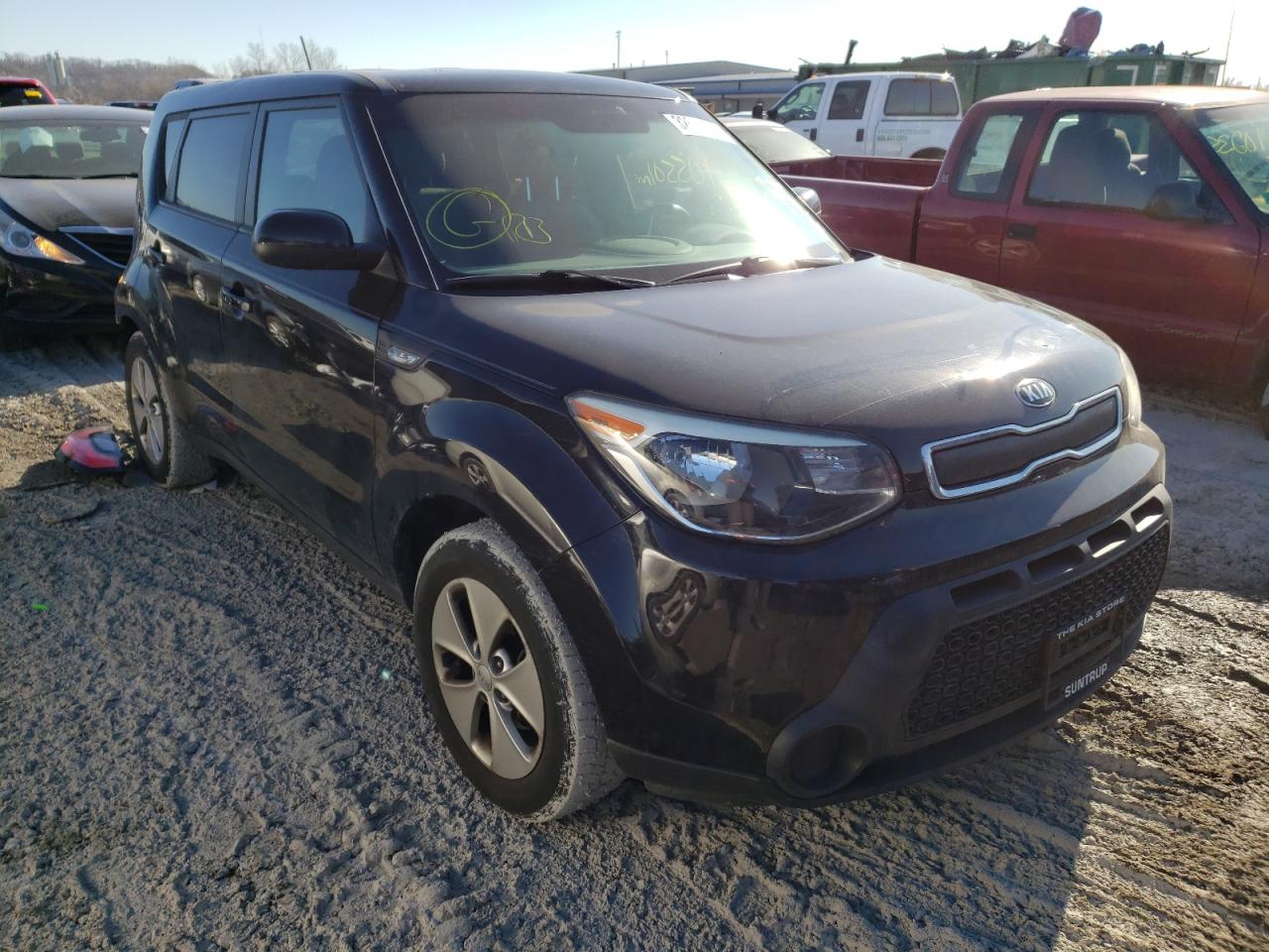 KIA SOUL 2014 with VIN KNDJN2A28E7110973 - Photo from auction