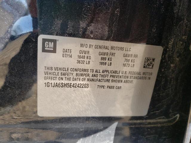 Photo 10 from auction – 2014 CHEVROLET SONIC LS with VIN 1G1JA6SH5E4242203