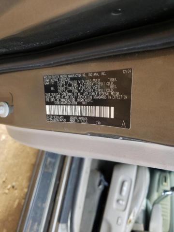Photo 10 from auction – 2005 TOYOTA SEQUOIA LI with VIN 5TDBT48A75S243099