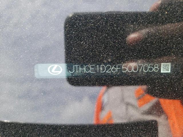 Photo 10 from auction – 2015 LEXUS IS 350 with VIN JTHCE1D26F5007058