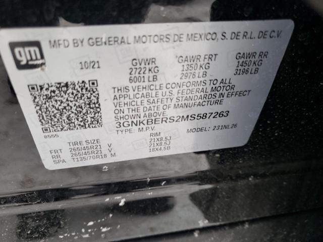 Photo 10 from auction – 2021 CHEVROLET BLAZER RS with VIN 3GNKBERS2MS587263