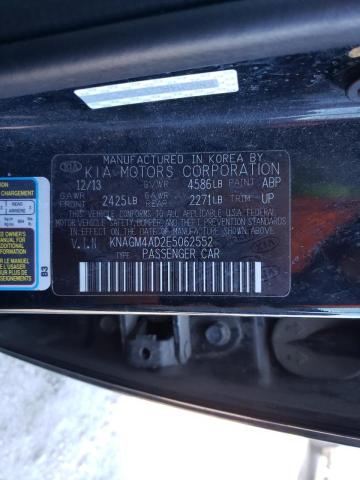 Photo 10 from auction – 2014 KIA OPTIMA HYB with VIN KNAGM4AD2E5062552