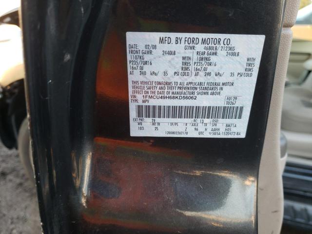 Photo 10 from auction – 2008 FORD ESCAPE with VIN 1FMCU49H68KD56062