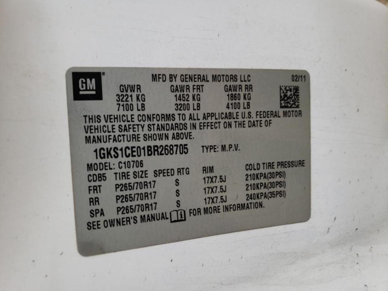 Photo 10 from auction – 2011 GMC YUKON SLT with VIN 1GKS1CE01BR268705