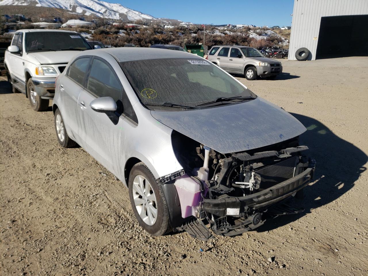 KIA RIO EX 2013 with VIN KNADN5A38D6160085 - Photo from auction