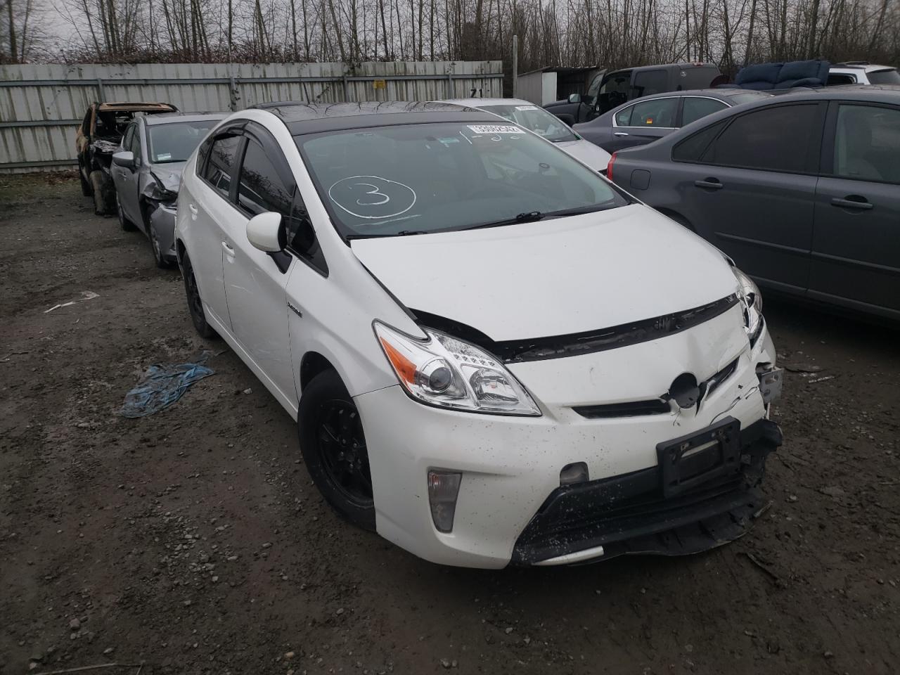TOYOTA PRIUS 2013 with VIN JTDKN3DU8D5561449 - Photo from auction