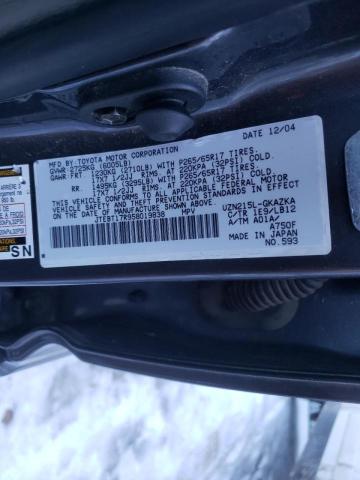 Photo 10 from auction – 2005 TOYOTA 4RUNNER LI with VIN JTEBT17R958019838
