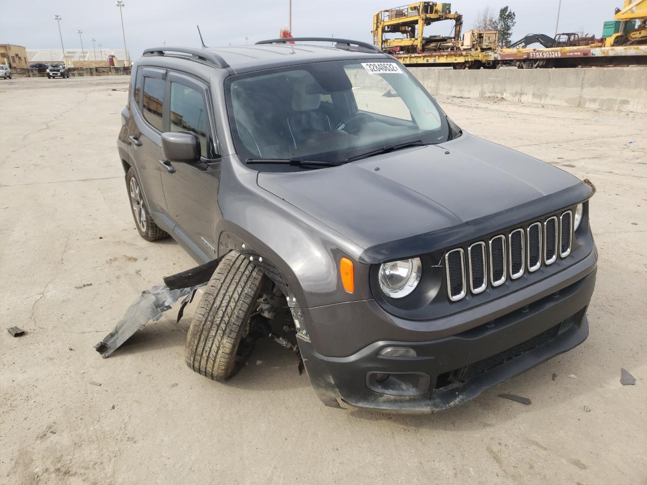 JEEP RENEGADE L 2017 with VIN ZACCJABB5HPG37082 - Photo from auction