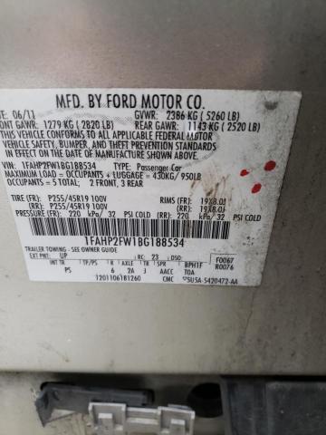 Photo 5 from auction – 2011 FORD TAURUS LIM with VIN 1FAHP2FW1BG188534