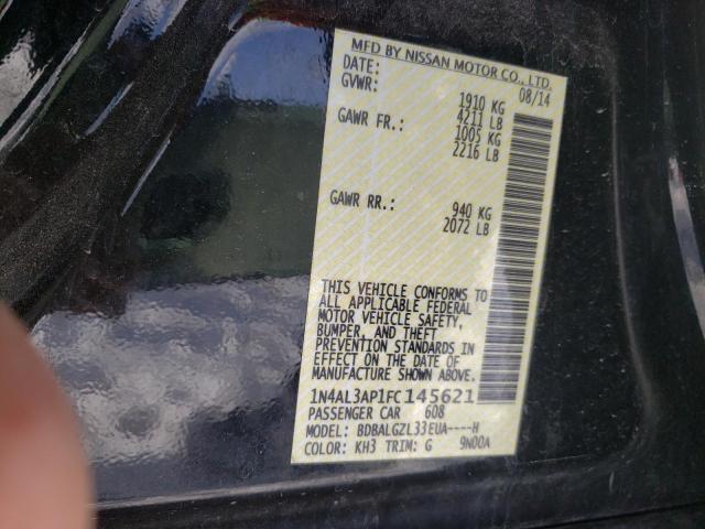 Photo 10 from auction – 2015 NISSAN ALTIMA 2.5 with VIN 1N4AL3AP1FC145621