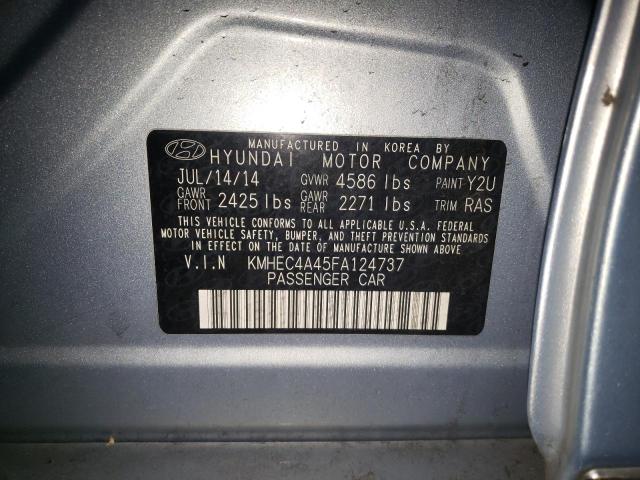 Photo 10 from auction – 2015 HYUNDAI SONATA HYB with VIN KMHEC4A45FA124737