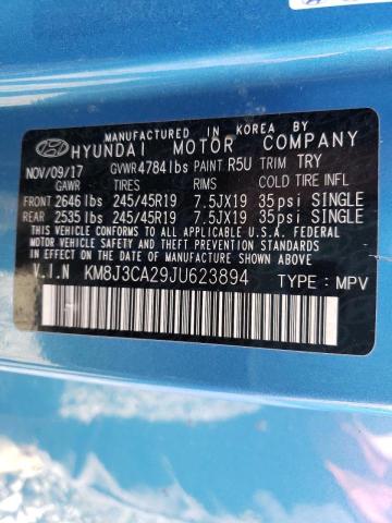 Photo 10 from auction – 2018 HYUNDAI TUCSON VAL with VIN KM8J3CA29JU623894