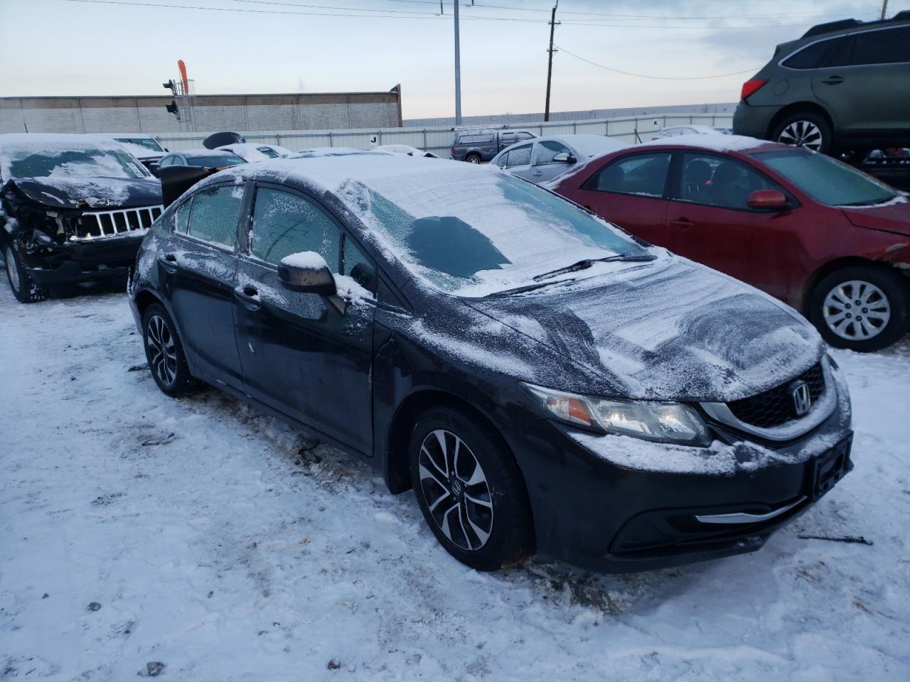 HONDA CIVIC EX 2013 with VIN 2HGFB2F84DH585410 - Photo from auction