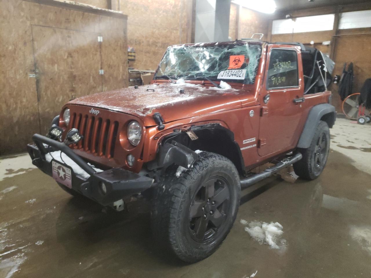 Photo 2 from auction – 2014 JEEP WRANGLER S with VIN 1C4AJWAG3EL182136