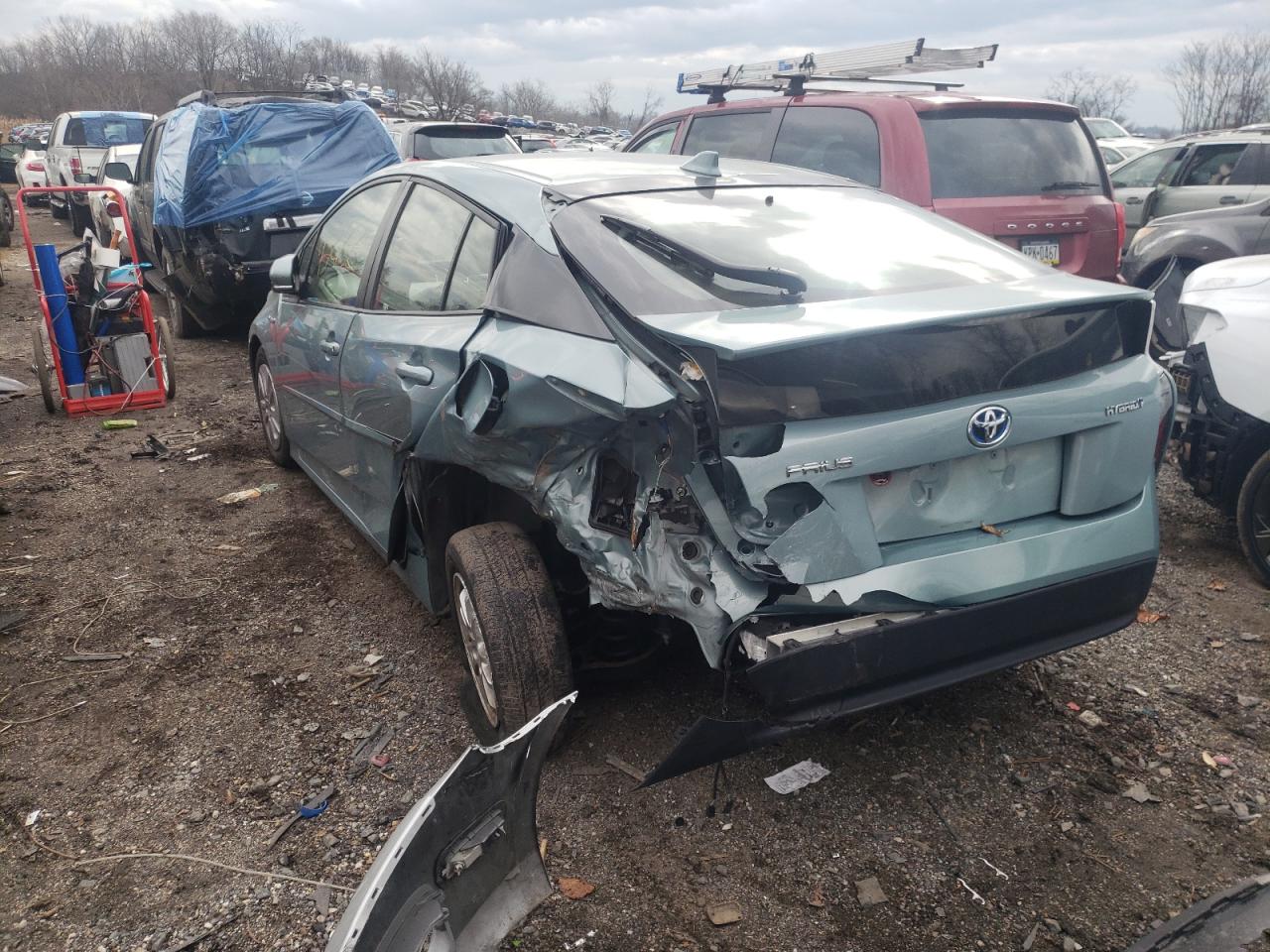 Photo 3 from auction – 2017 TOYOTA PRIUS with VIN JTDKBRFU8H3038328
