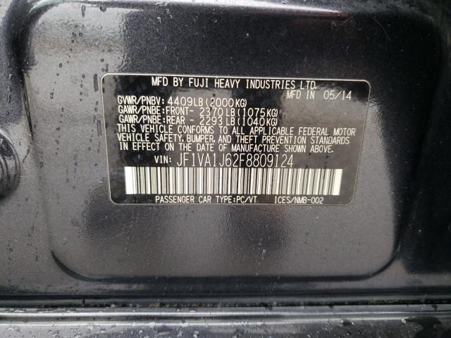 Photo 10 from auction – 2015 SUBARU WRX LIMITE with VIN JF1VA1J62F8809124