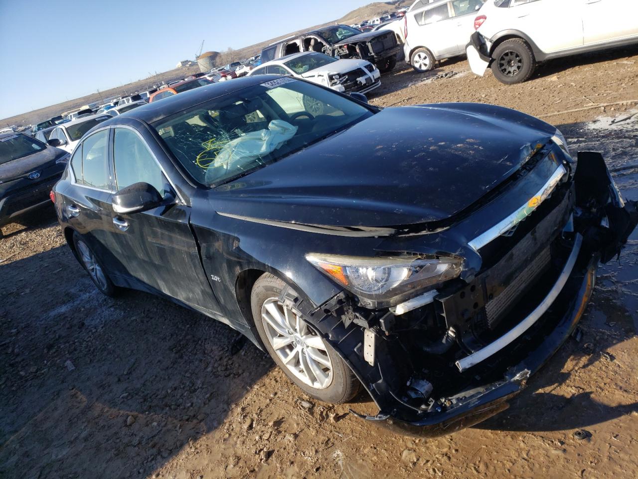 INFINITI Q50 BASE 2016 with VIN JN1CV7AR2GM251497 - Photo from auction