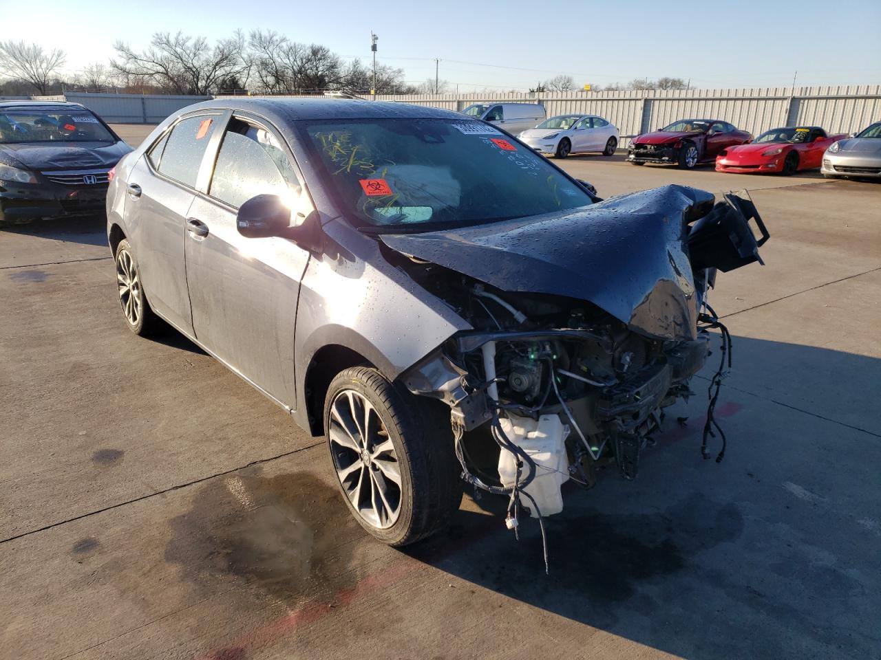 TOYOTA COROLLA L 2017 with VIN 5YFBURHE7HP673340 - Photo from auction