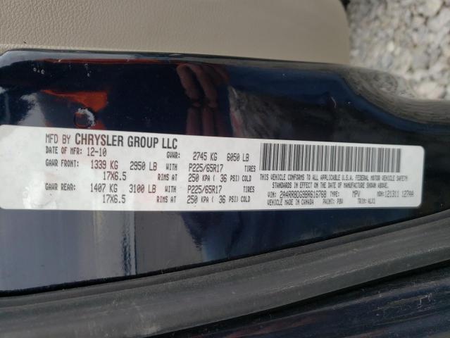 Photo 10 from auction – 2011 CHRYSLER TOWN & COU with VIN 2A4RR8DG9BR616768