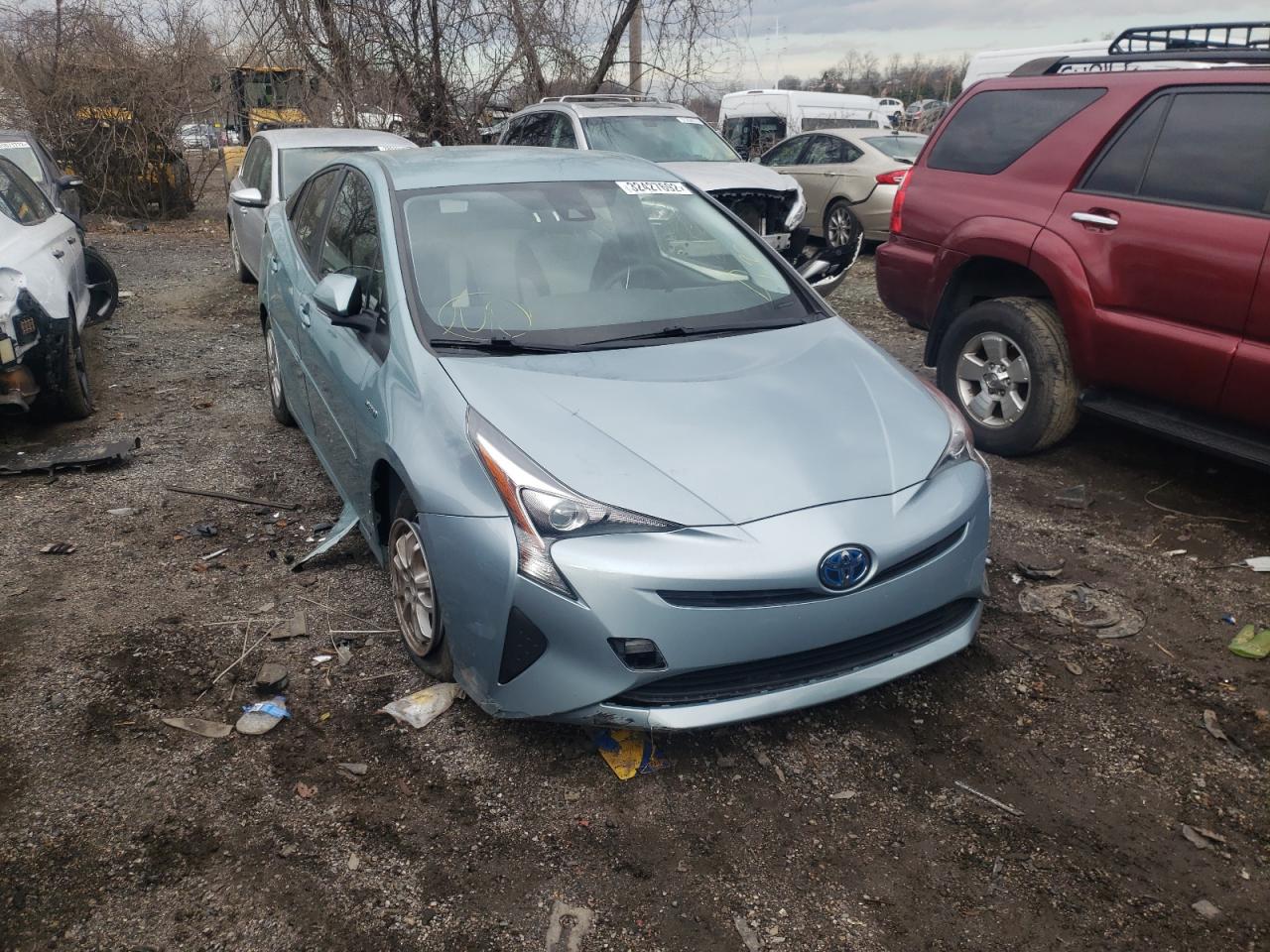 TOYOTA PRIUS 2017 with VIN JTDKBRFU8H3038328 - Photo from auction