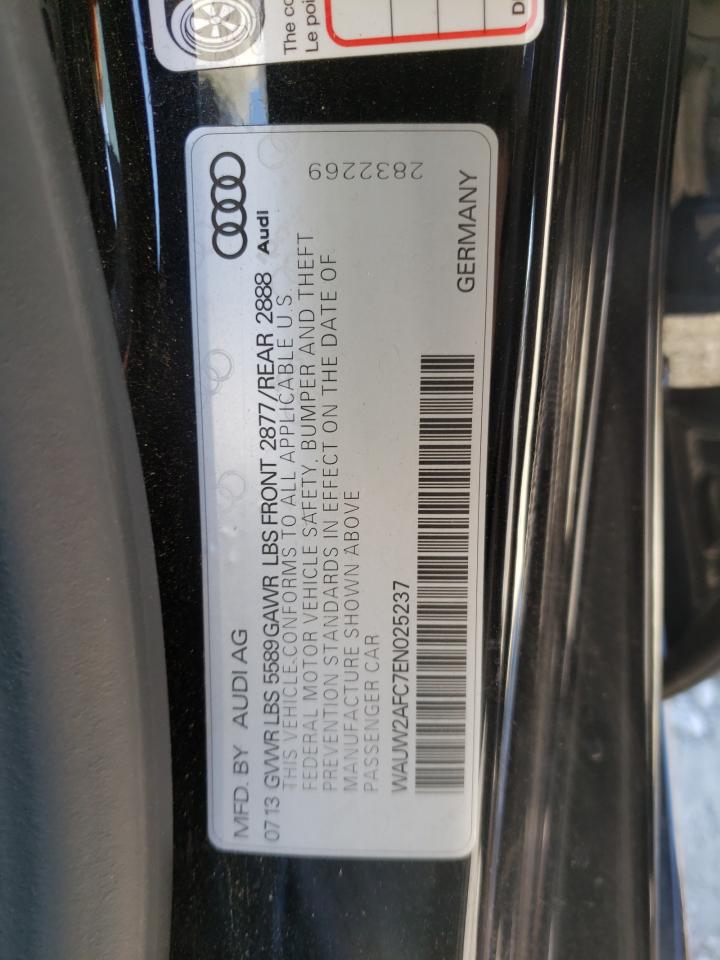 Photo 10 from auction – 2014 AUDI S7 PREMIUM with VIN WAUW2AFC7EN025237