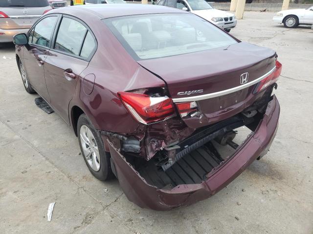 Photo 3 from auction – 2013 HONDA CIVIC LX with VIN 19XFB2F52DE011565